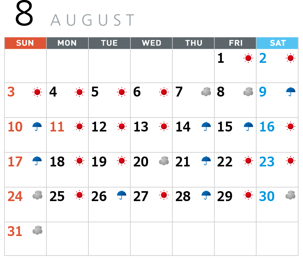 8月
